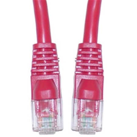 Cable Wholesale Cat5e Red Ethernet Patch Cable Snagless Molded Boot 10 foot 10X6-07110